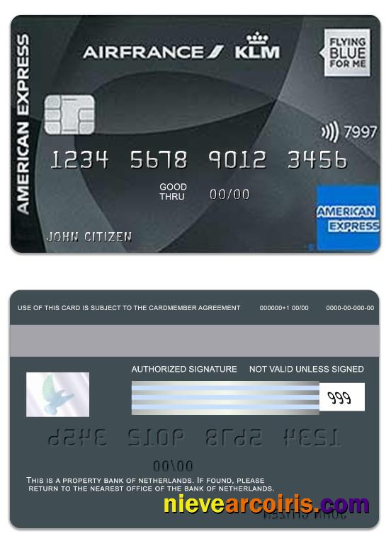 Netherlands Bank of Netherlands American Express Flying Blue Platinum